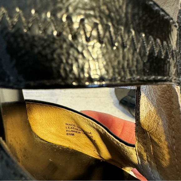 Michael Kors Front Zip Strappy Sandals, Black Patent, 6.5M US - Picture 9 of 13